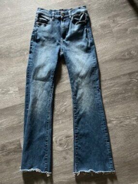 DL1961 Bridget Boot High Rise Instasculpt Crop Jeans Women's 24